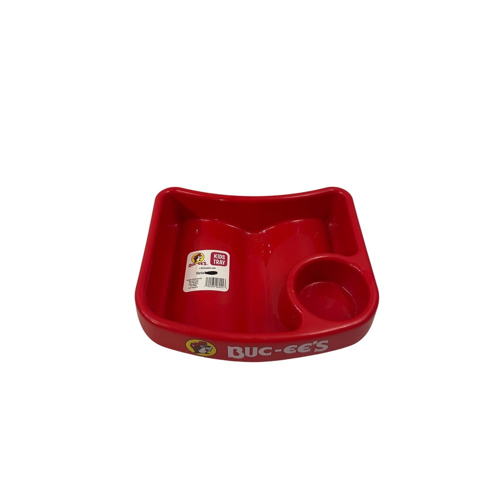 Buc-ee's Kids Tray OS Red Beaver Logo Lap Travel Snack Tray Kids